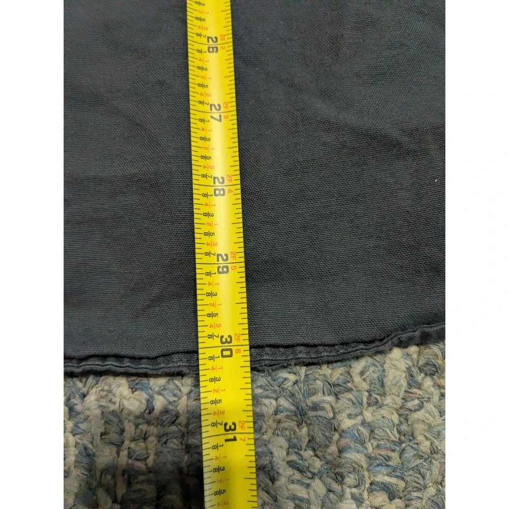 Old Navy Mens Panther Gray Canvas Long Sleeve 2-Pocket Utility Shirt Large L - Picture 5 of 6